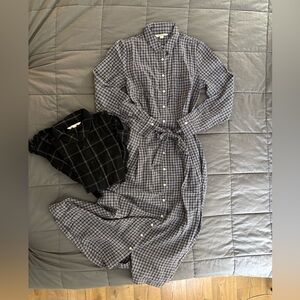 GARNET HILL flannel dress bundle